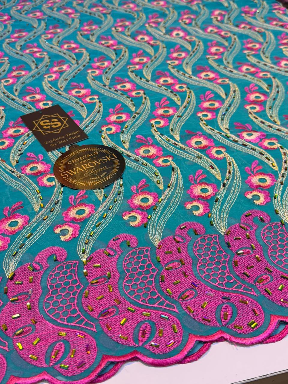 Exotic Swarovski Big Stoned Lace Design-SW-26003