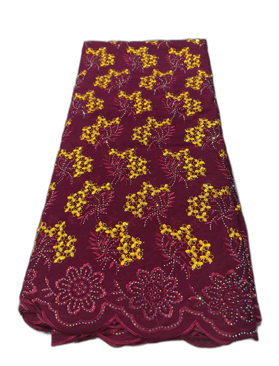 Exotic Swarovski Stoned Lace – Design SW-26007